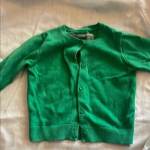 Green Kids Cardigan